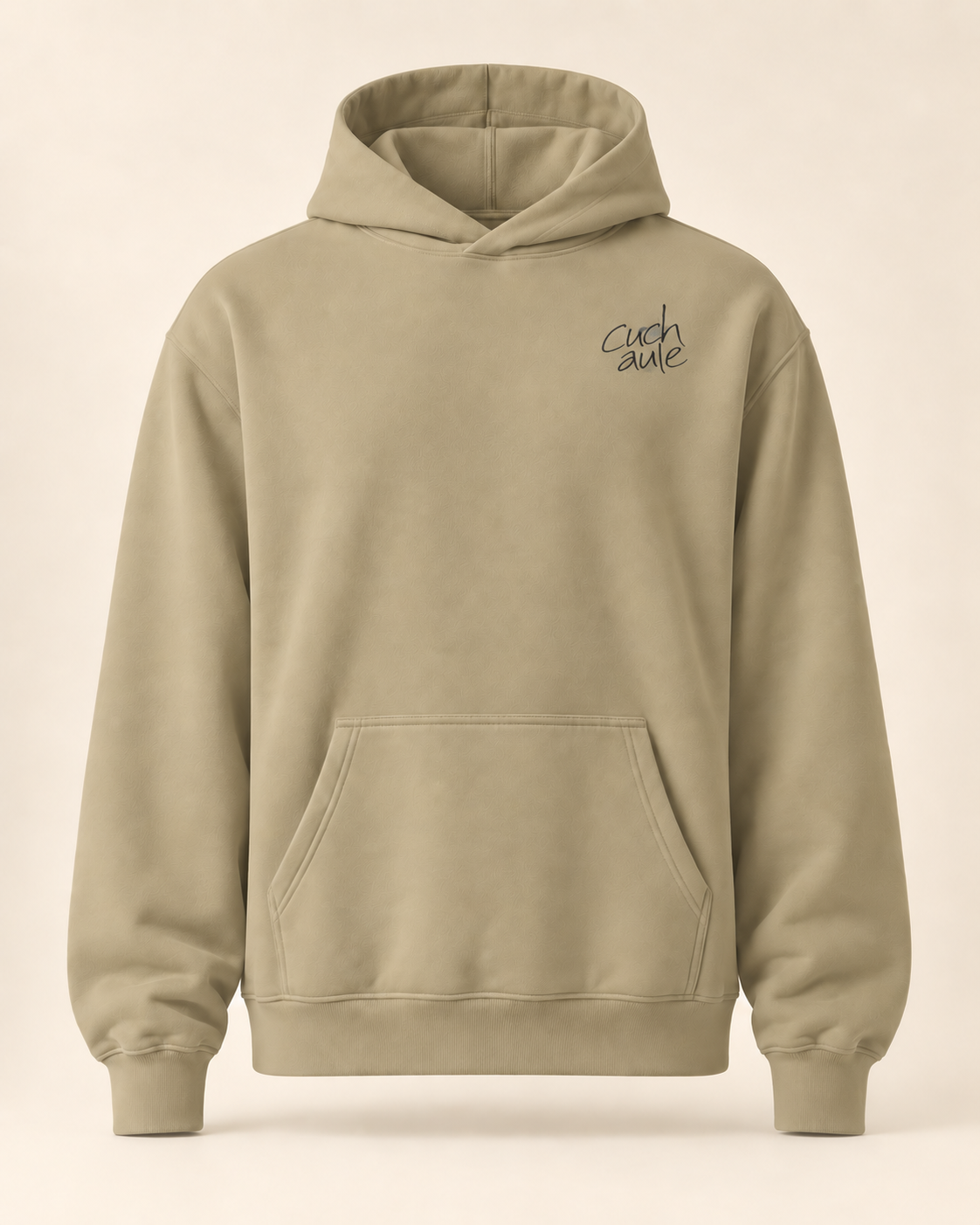 Hoodie cuchaule — Fribourg — sand — vue face sans mannequin — manuscrit