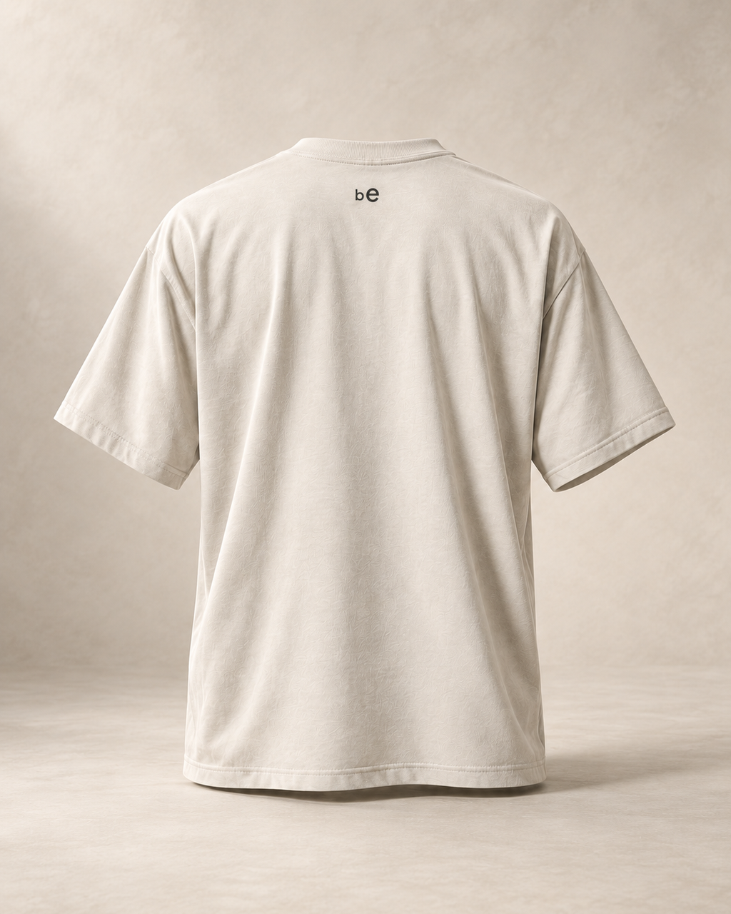 T-shirt sui rösti — Berne, écru — vue dos, mockup réaliste