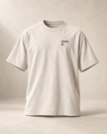 T-shirt sui chriesi — Bâle-Campagne, écru — vue face, mockup réaliste