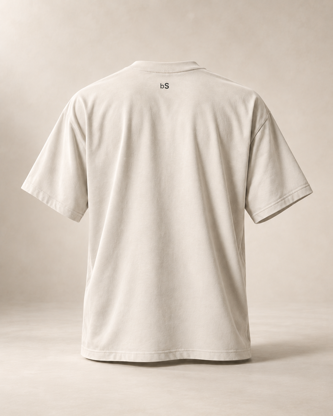 T-shirt sui läckerli — Bâle-Ville, écru — vue dos, mockup réaliste