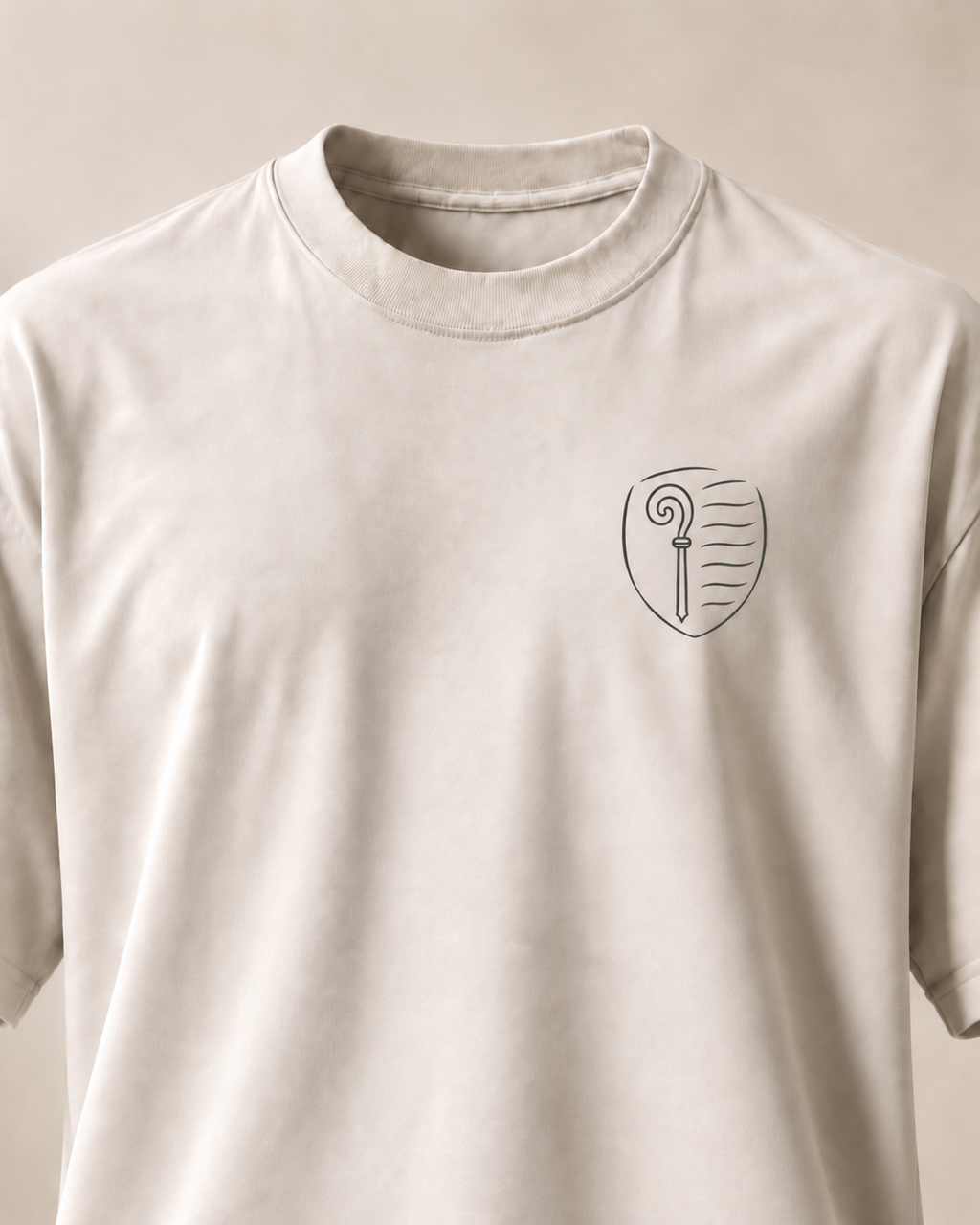 T-shirt écusson Jura — détail du motif