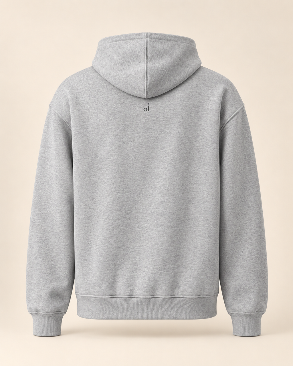 Hoodie chäsflade — Appenzell Rhodes-Intérieures — athletic-heather — vue dos sans mannequin
