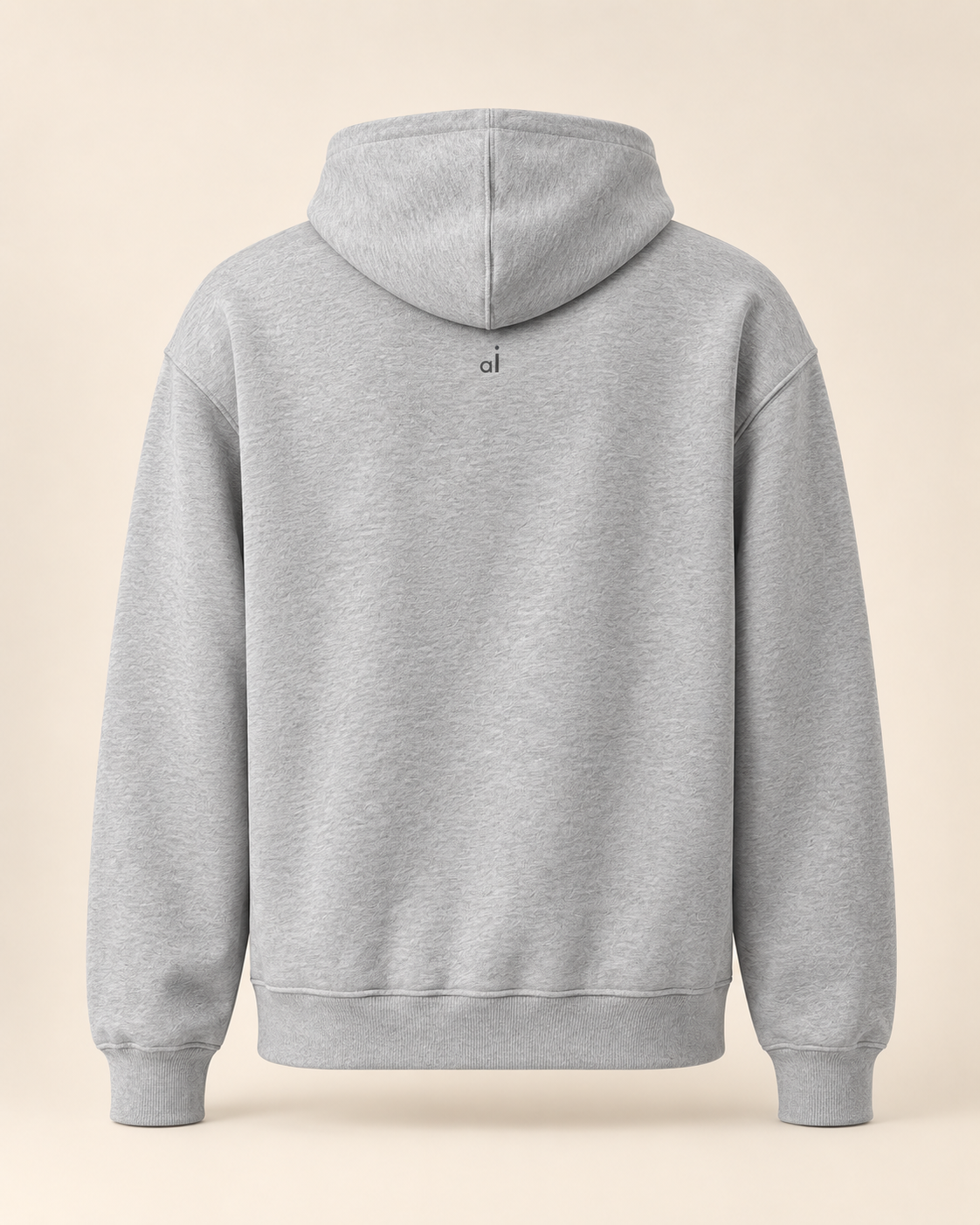 Hoodie chäsflade — Appenzell Rhodes-Intérieures — athletic-heather — vue dos sans mannequin