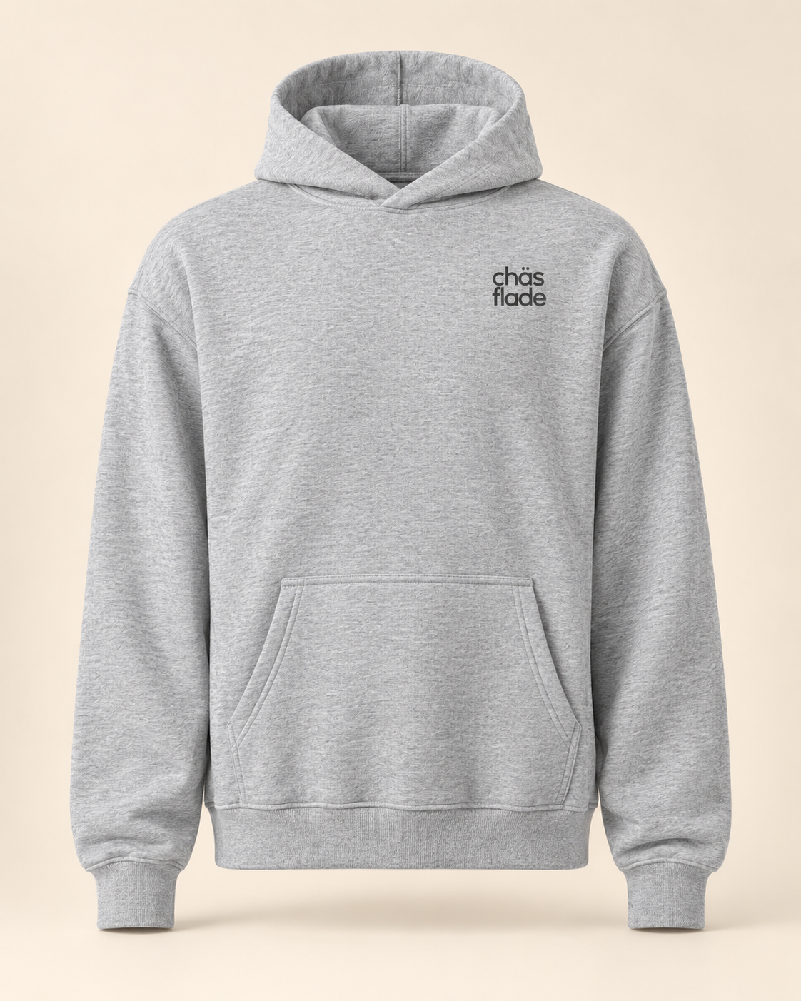 Hoodie chäsflade — Appenzell Rhodes-Intérieures — athletic-heather — vue face sans mannequin
