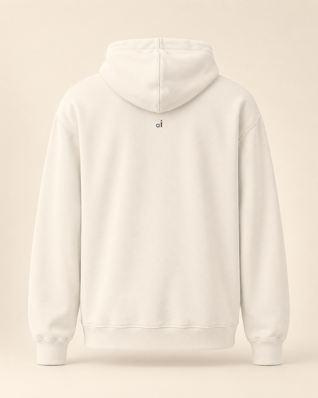 Hoodie chäsflade — Appenzell Rhodes-Intérieures — bone — vue dos sans mannequin