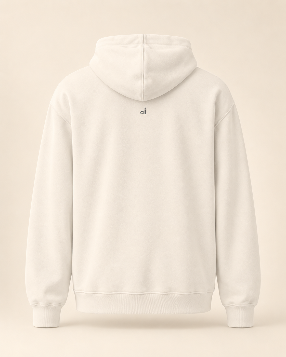 Hoodie chäsflade — Appenzell Rhodes-Intérieures — bone — vue dos sans mannequin