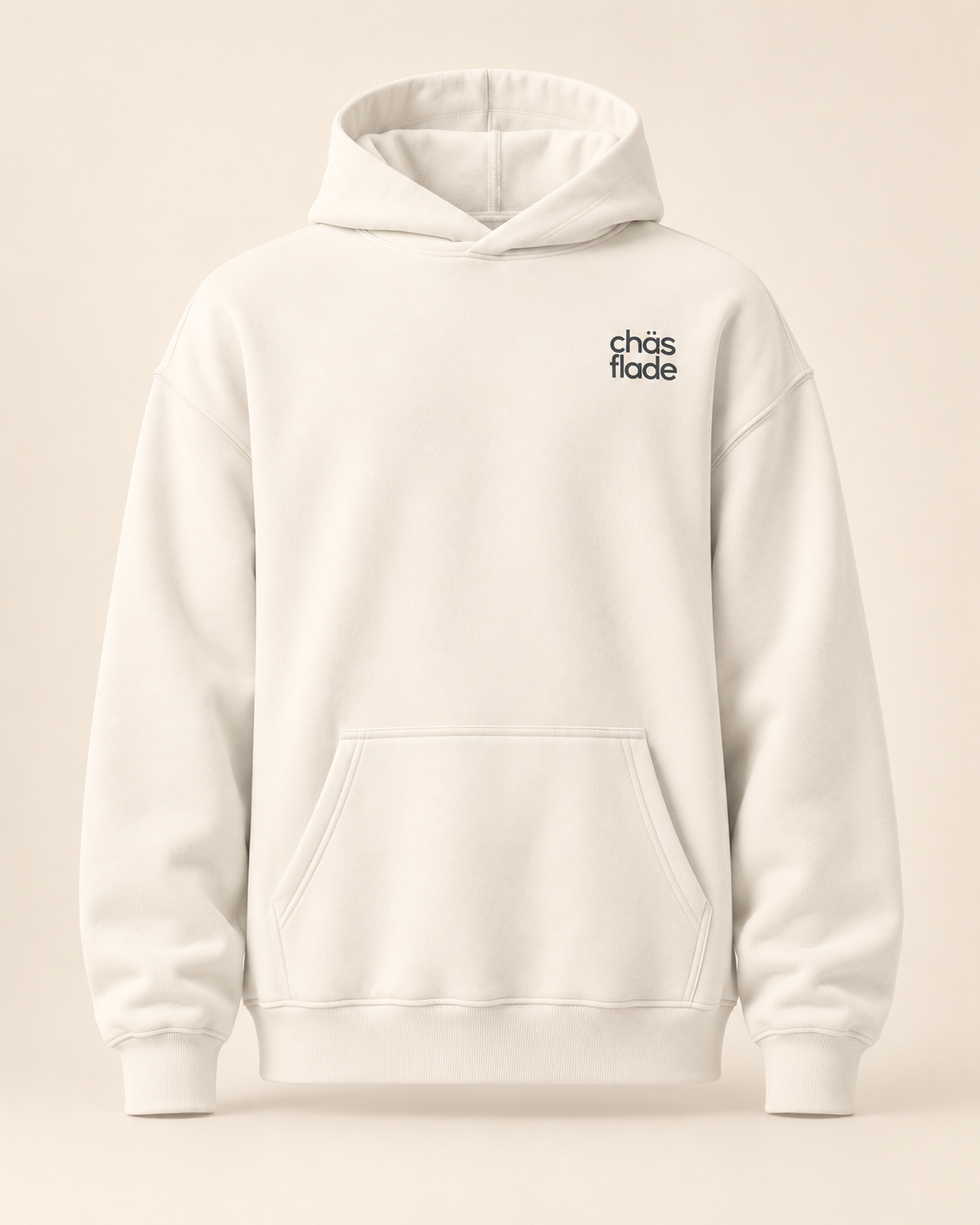 Hoodie chäsflade — Appenzell Rhodes-Intérieures — bone — vue face sans mannequin