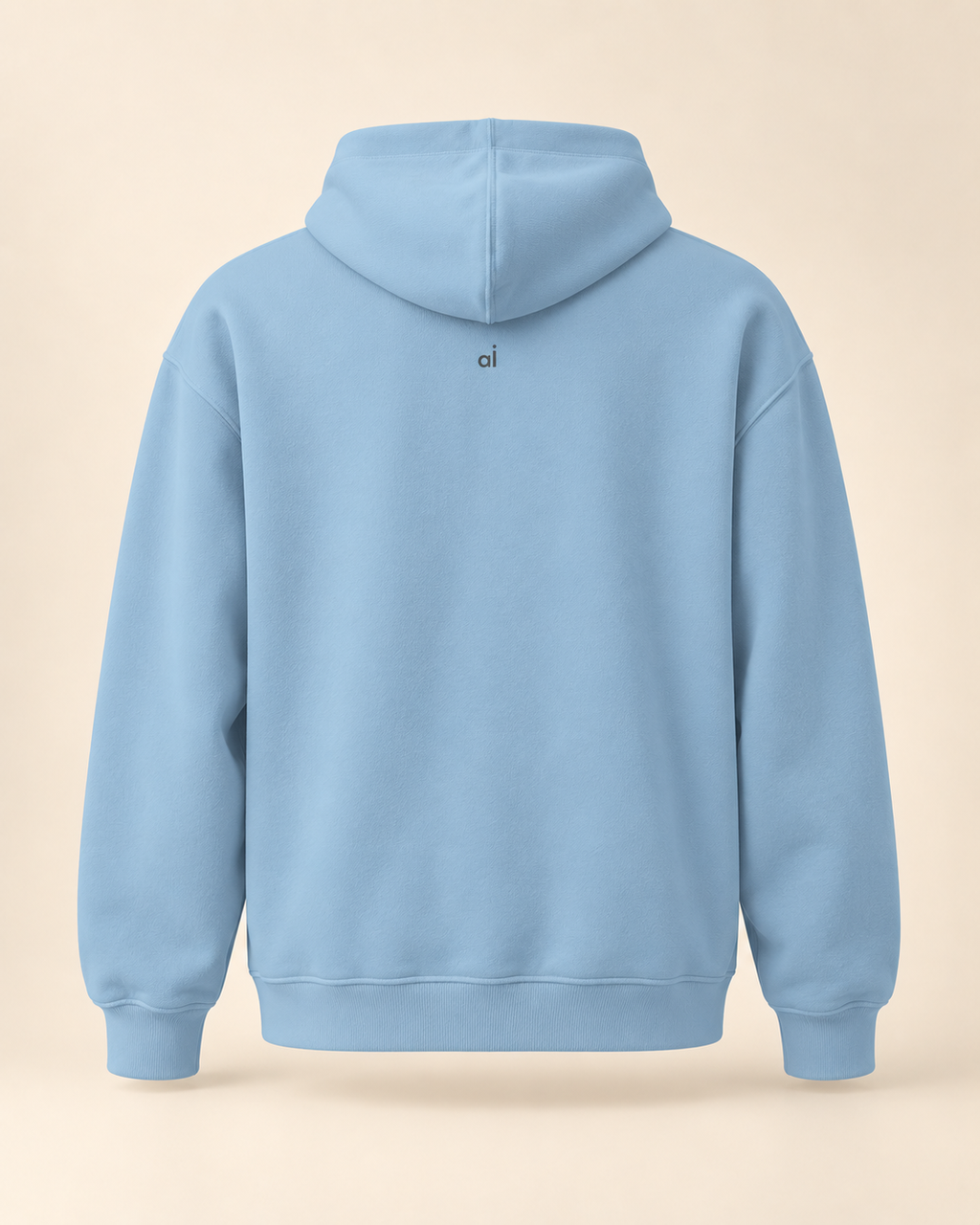 Hoodie chäsflade — Appenzell Rhodes-Intérieures — carolina-blue — vue dos sans mannequin