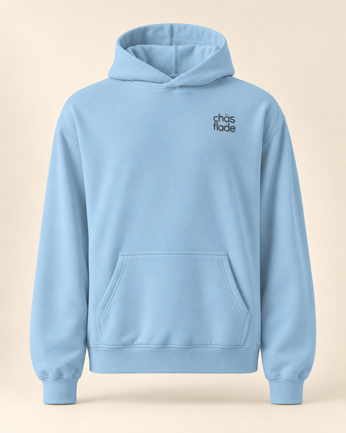 Hoodie chäsflade — Appenzell Rhodes-Intérieures — carolina-blue — vue face sans mannequin