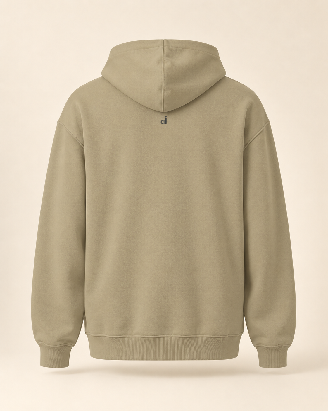 Hoodie chäsflade — Appenzell Rhodes-Intérieures — sand — vue dos sans mannequin