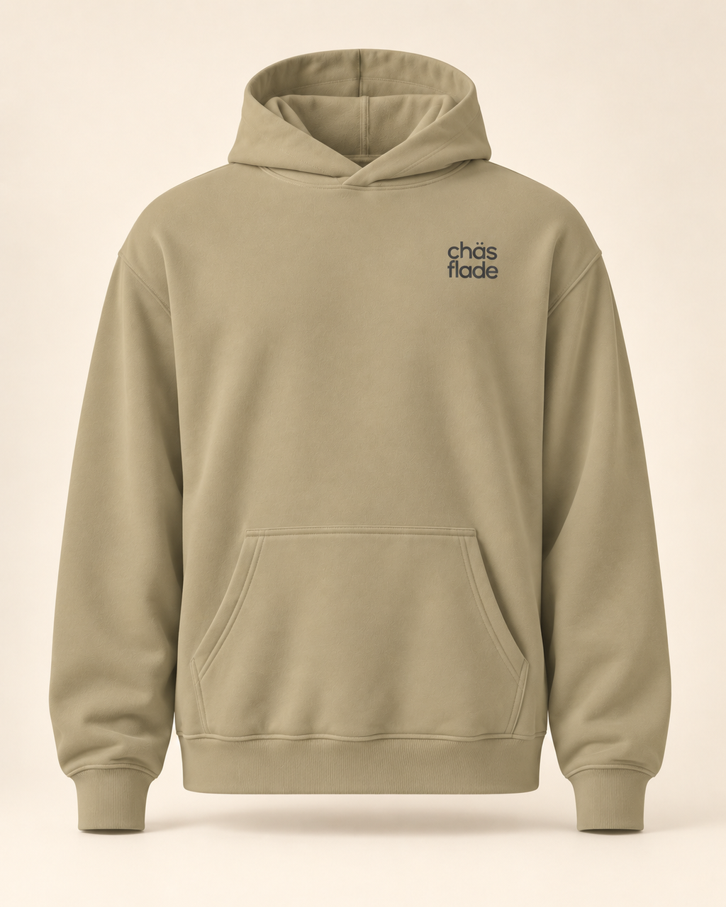 Hoodie chäsflade — Appenzell Rhodes-Intérieures — sand — vue face sans mannequin