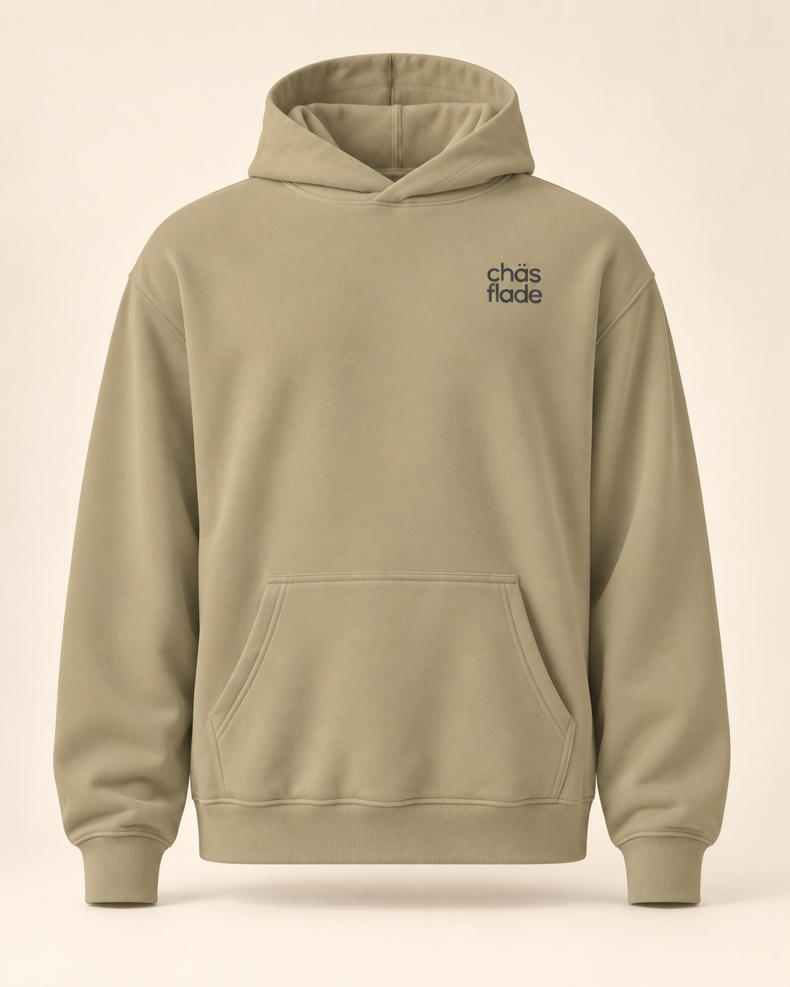 Hoodie chäsflade — Appenzell Rhodes-Intérieures — sand — vue face sans mannequin