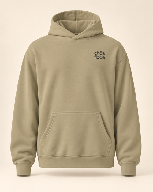 Hoodie chäsflade — Appenzell Rhodes-Intérieures — sand — vue face sans mannequin