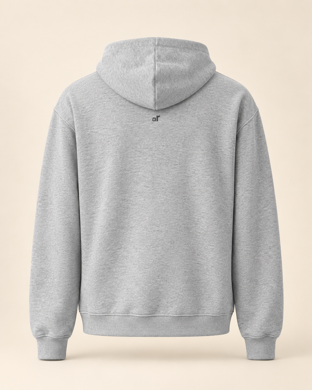 Hoodie biber — Appenzell Rhodes-Extérieures — athletic-heather — vue dos sans mannequin