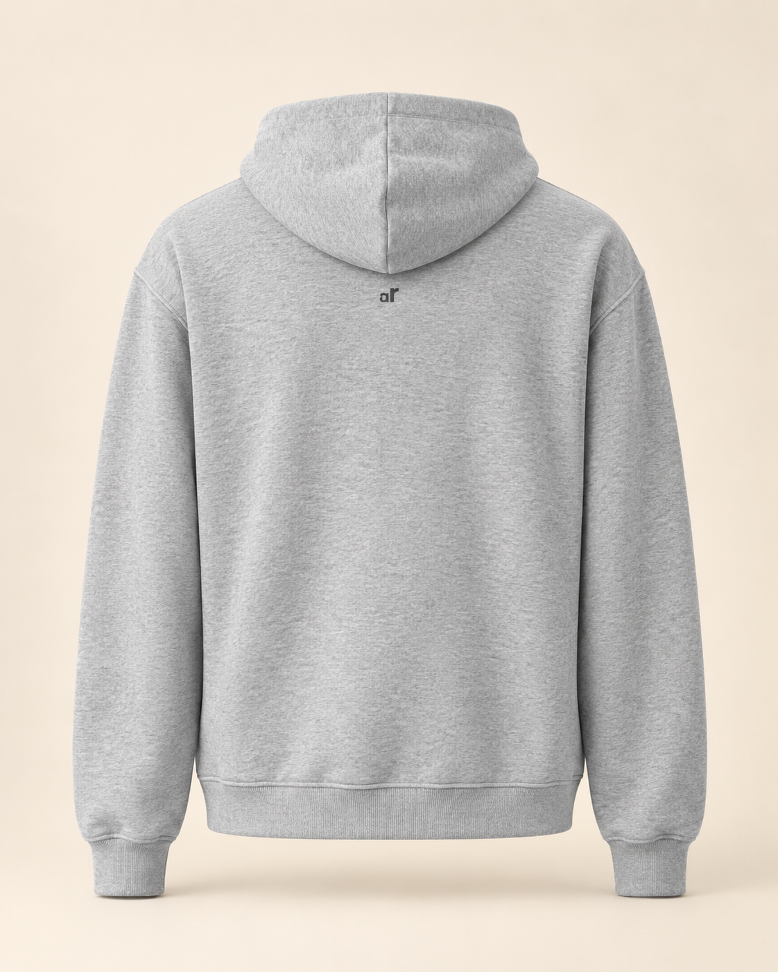 Hoodie biber — Appenzell Rhodes-Extérieures — athletic-heather — vue dos sans mannequin