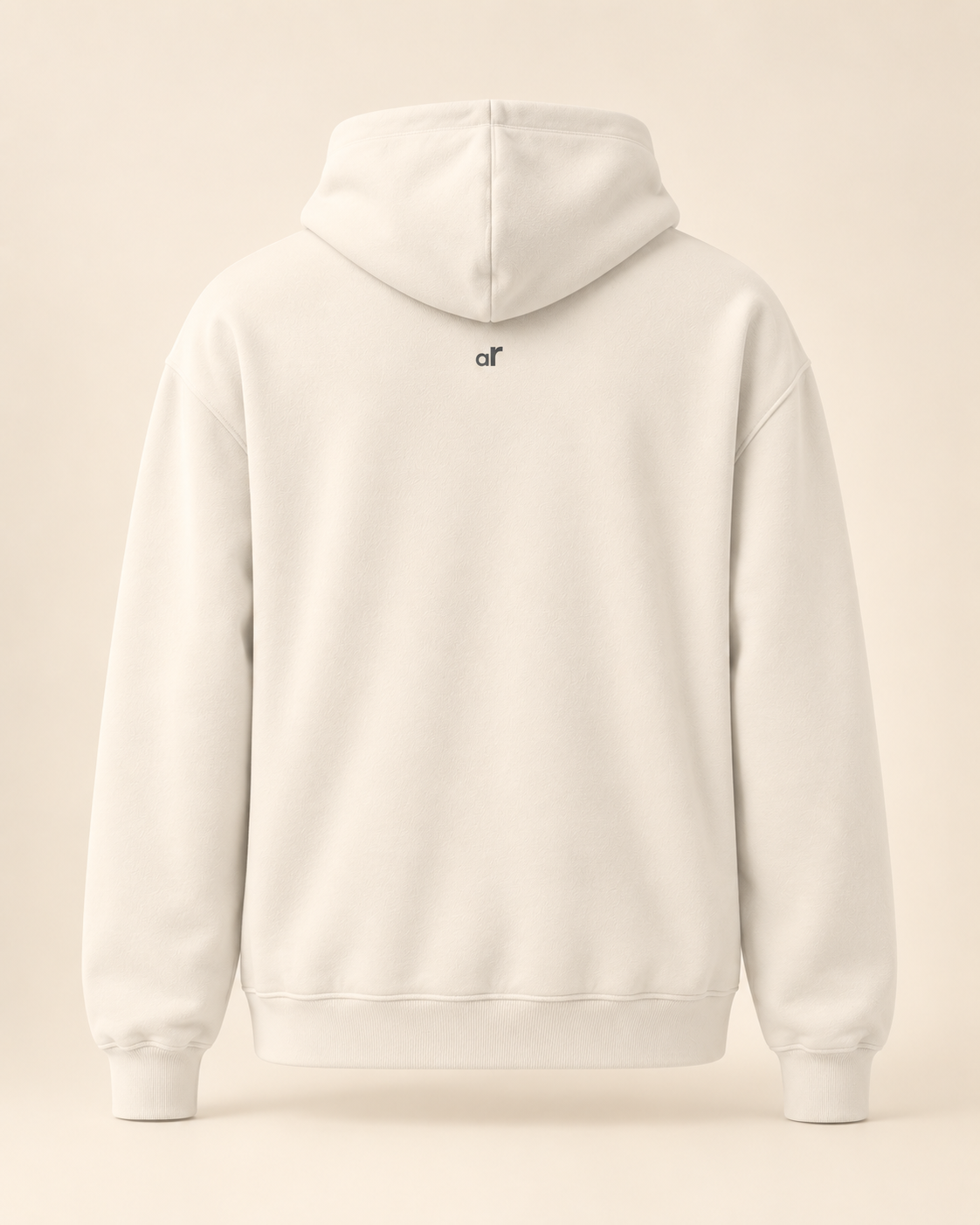 Hoodie biber — Appenzell Rhodes-Extérieures — bone — vue dos sans mannequin