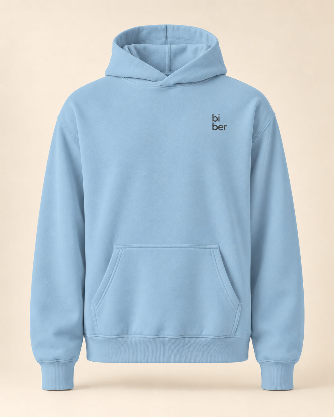 Hoodie biber — Appenzell Rhodes-Extérieures — carolina-blue — vue face sans mannequin