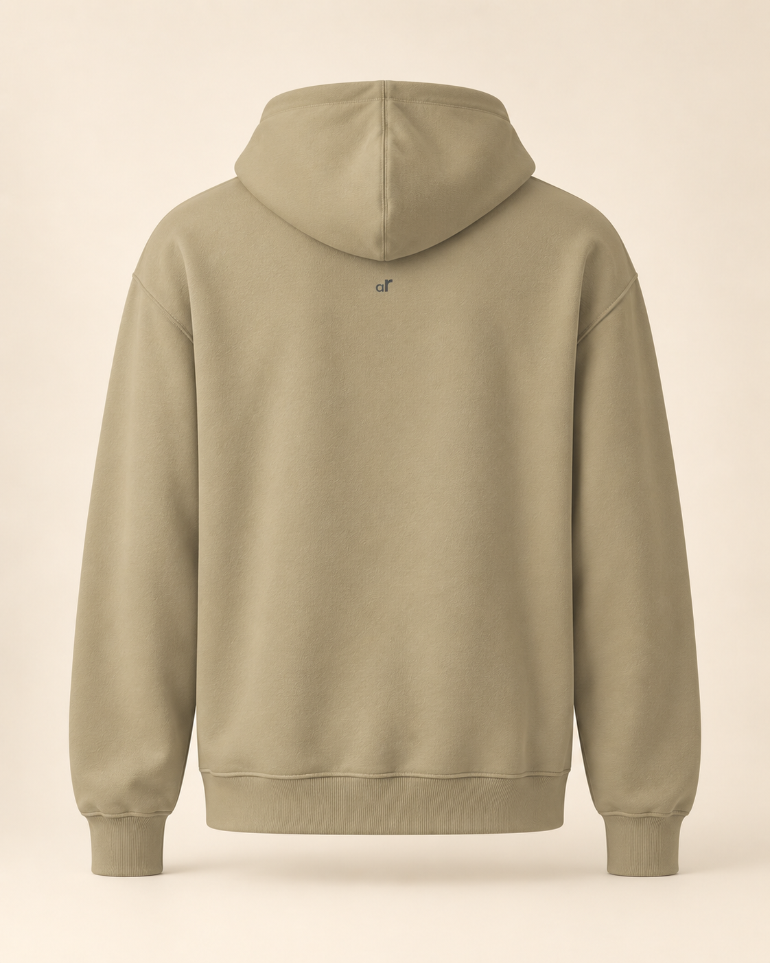 Hoodie biber — Appenzell Rhodes-Extérieures — sand — vue dos sans mannequin