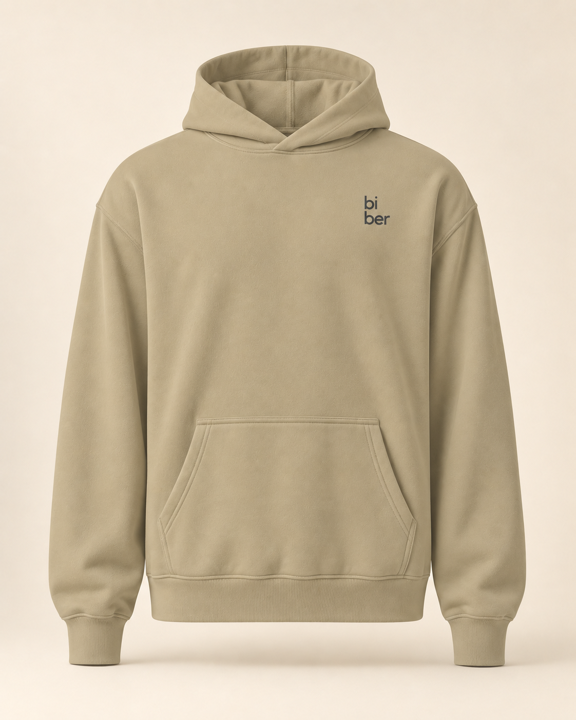 Hoodie biber — Appenzell Rhodes-Extérieures — sand — vue face sans mannequin
