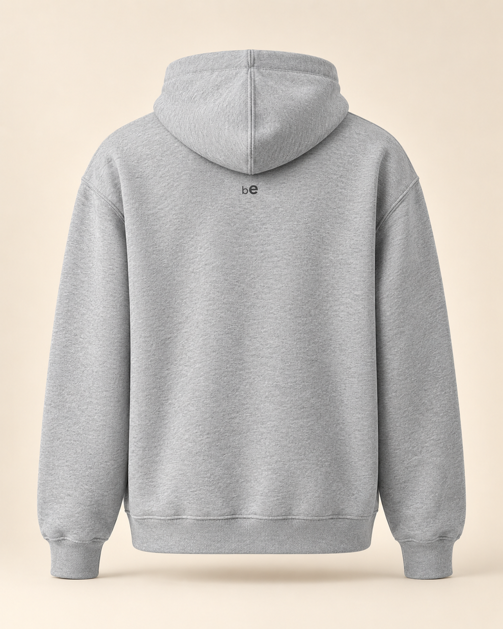 Hoodie rösti — Berne — athletic-heather — vue dos sans mannequin