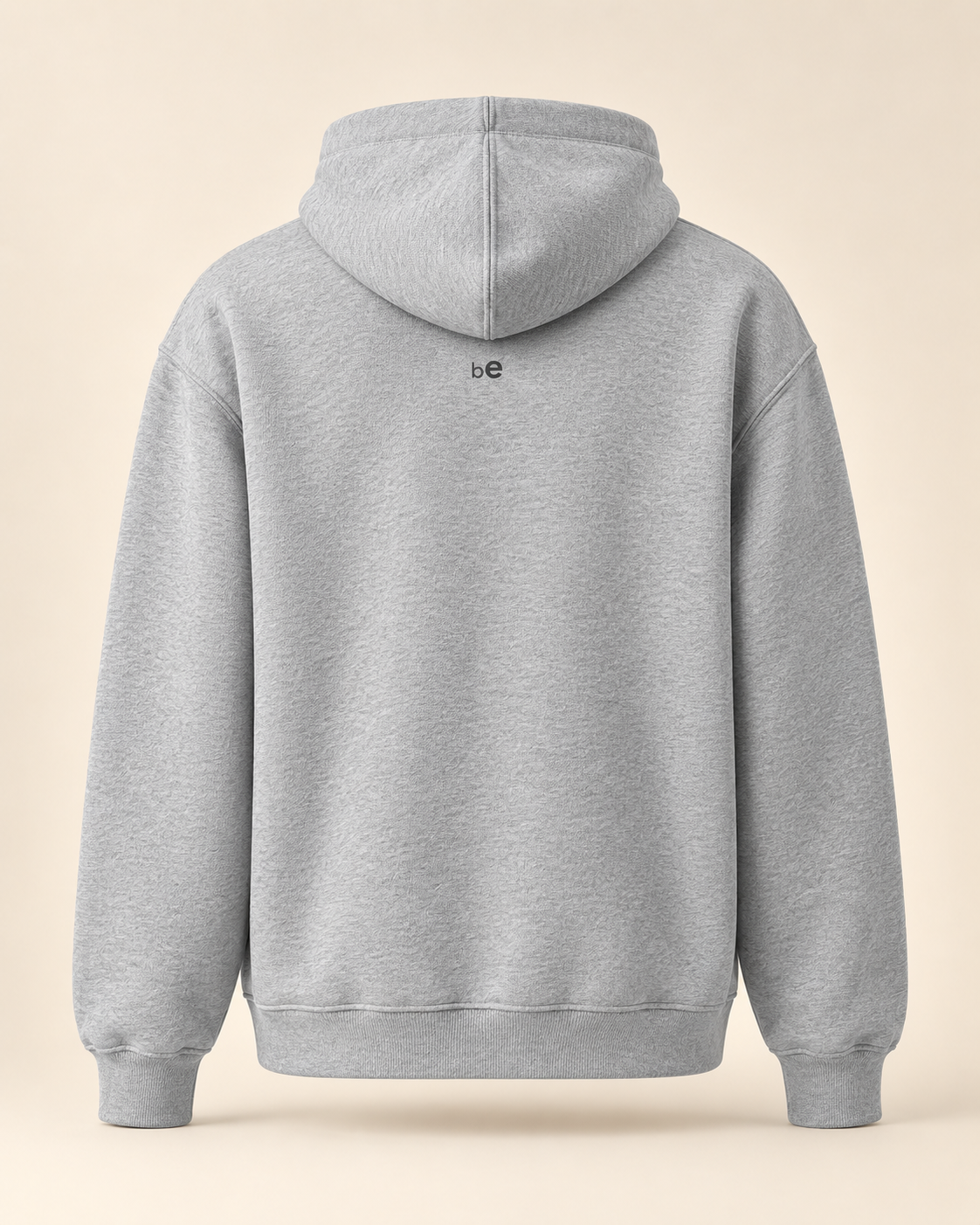 Hoodie rösti — Berne — athletic-heather — vue dos sans mannequin