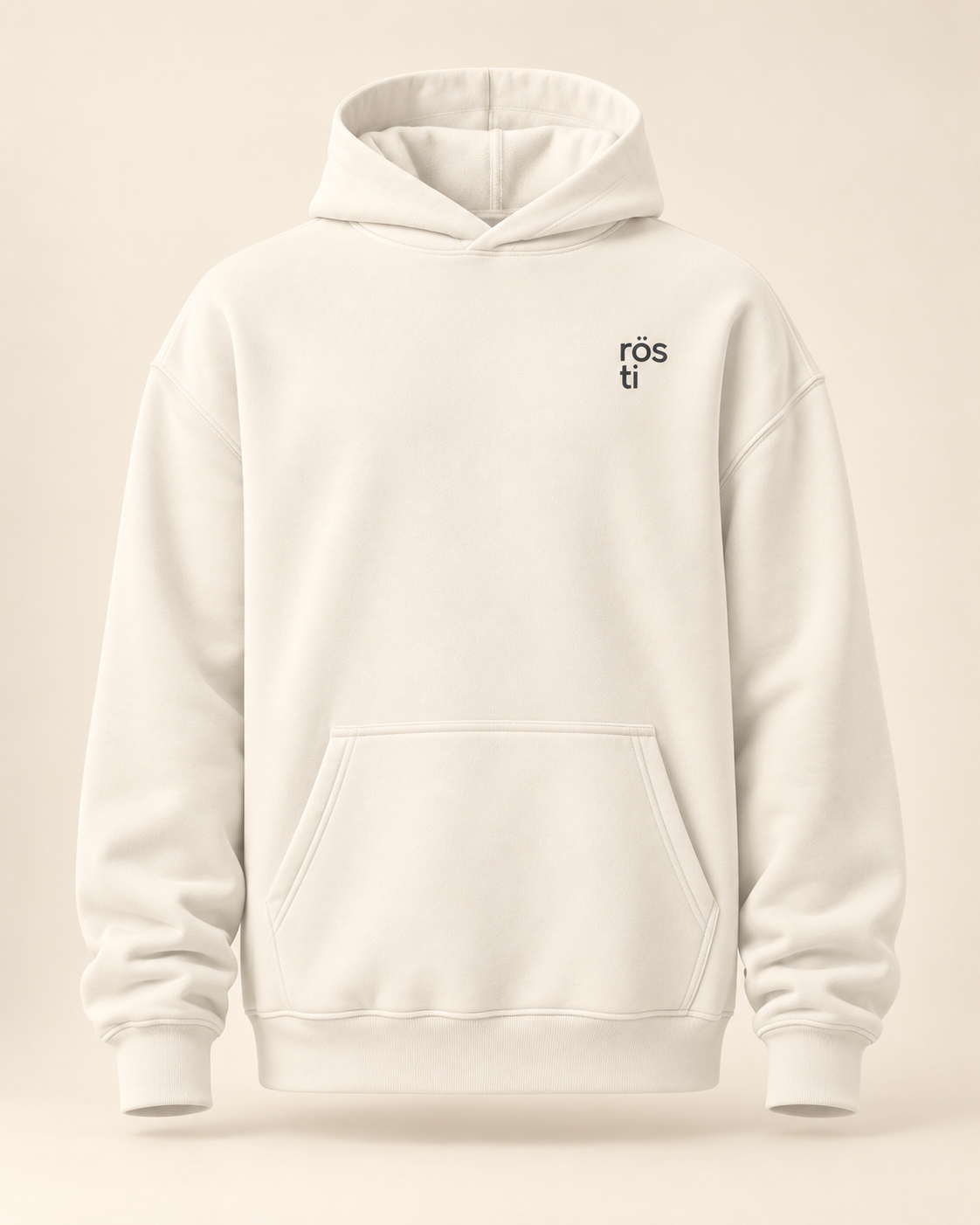 Hoodie rösti — Berne — bone — vue face sans mannequin