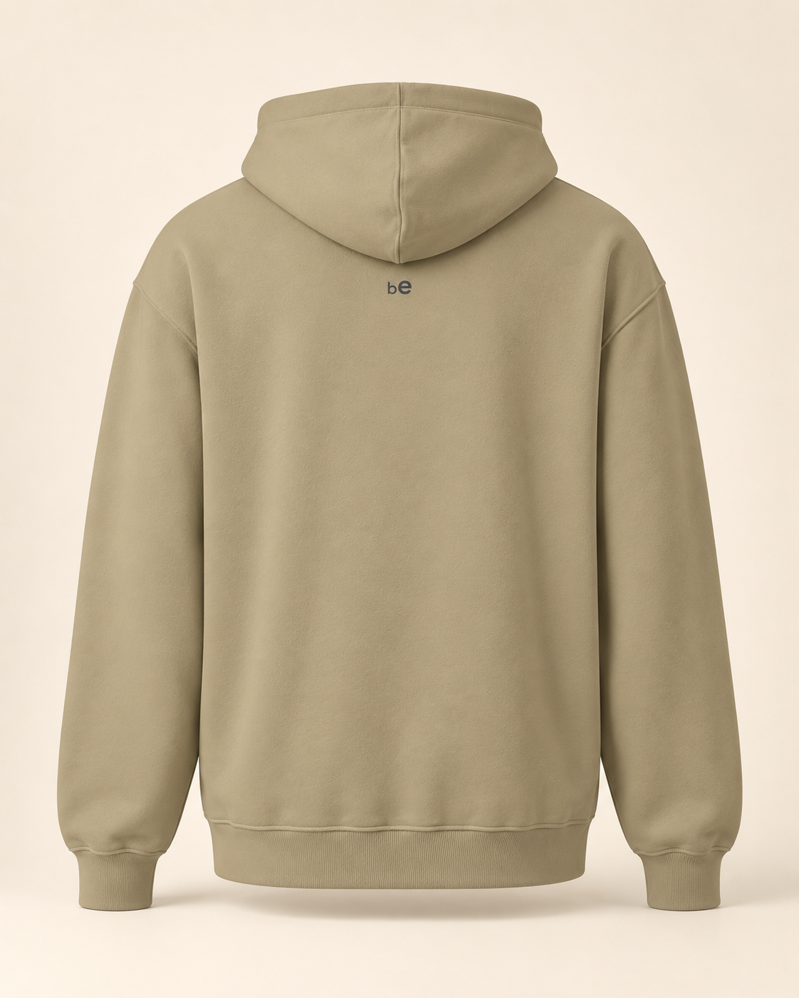 Hoodie rösti — Berne — sand — vue dos sans mannequin