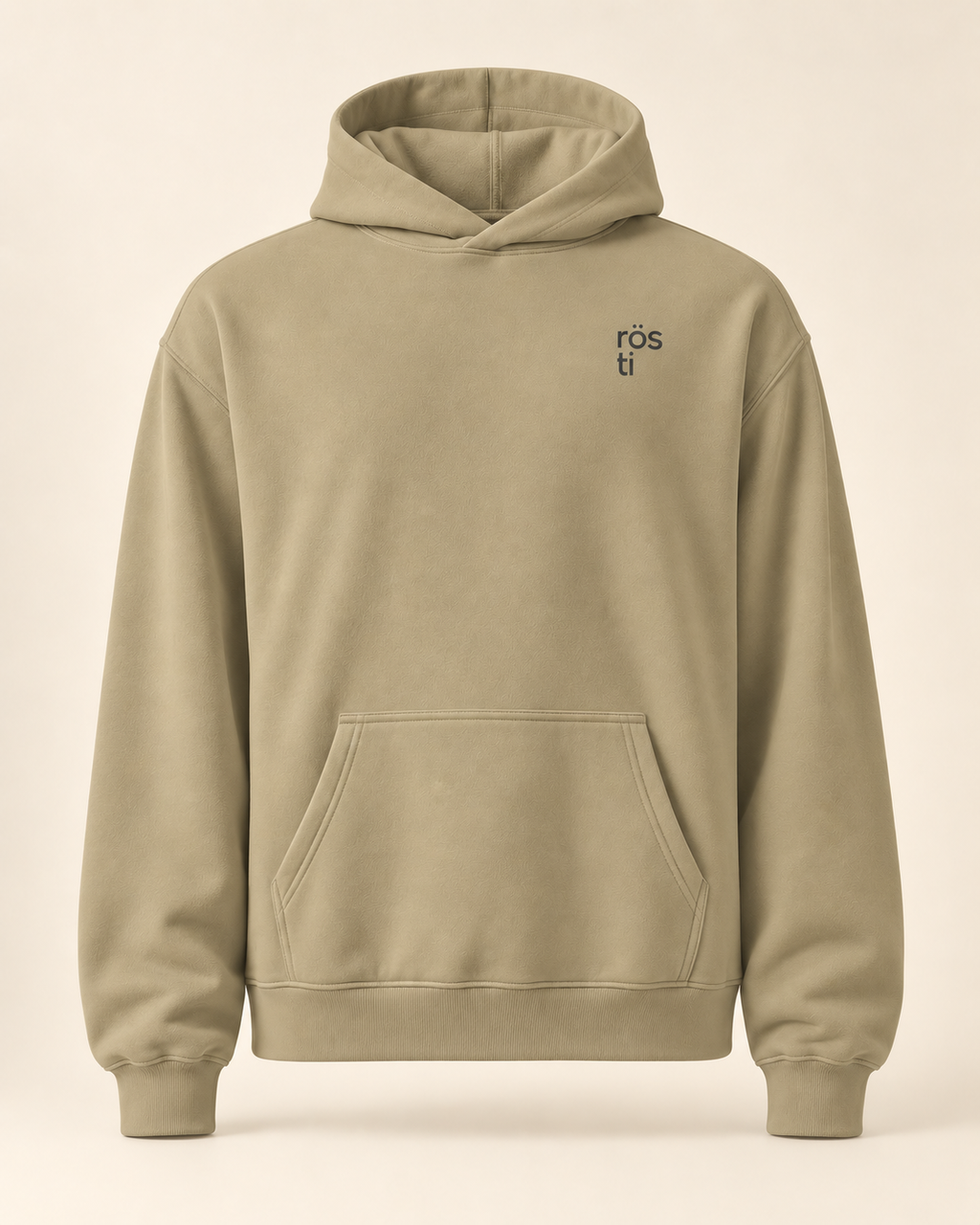 Hoodie rösti — Berne — sand — vue face sans mannequin