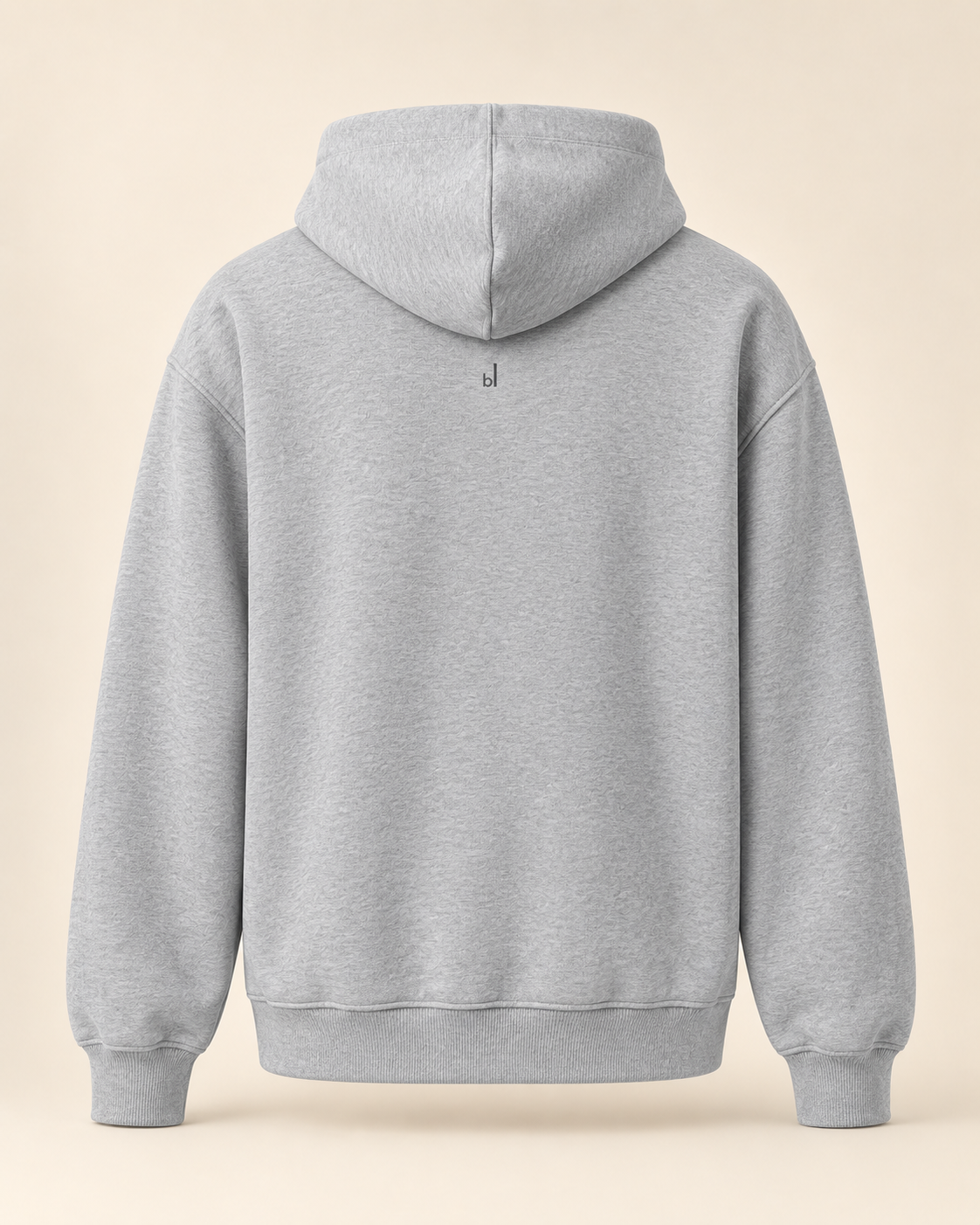 Hoodie chriesi — Bâle-Campagne — athletic-heather — vue dos sans mannequin
