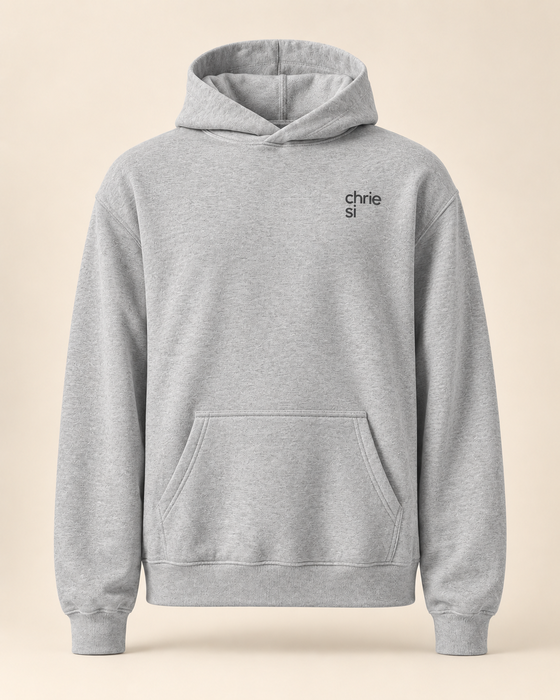 Hoodie chriesi — Bâle-Campagne — athletic-heather — vue face sans mannequin