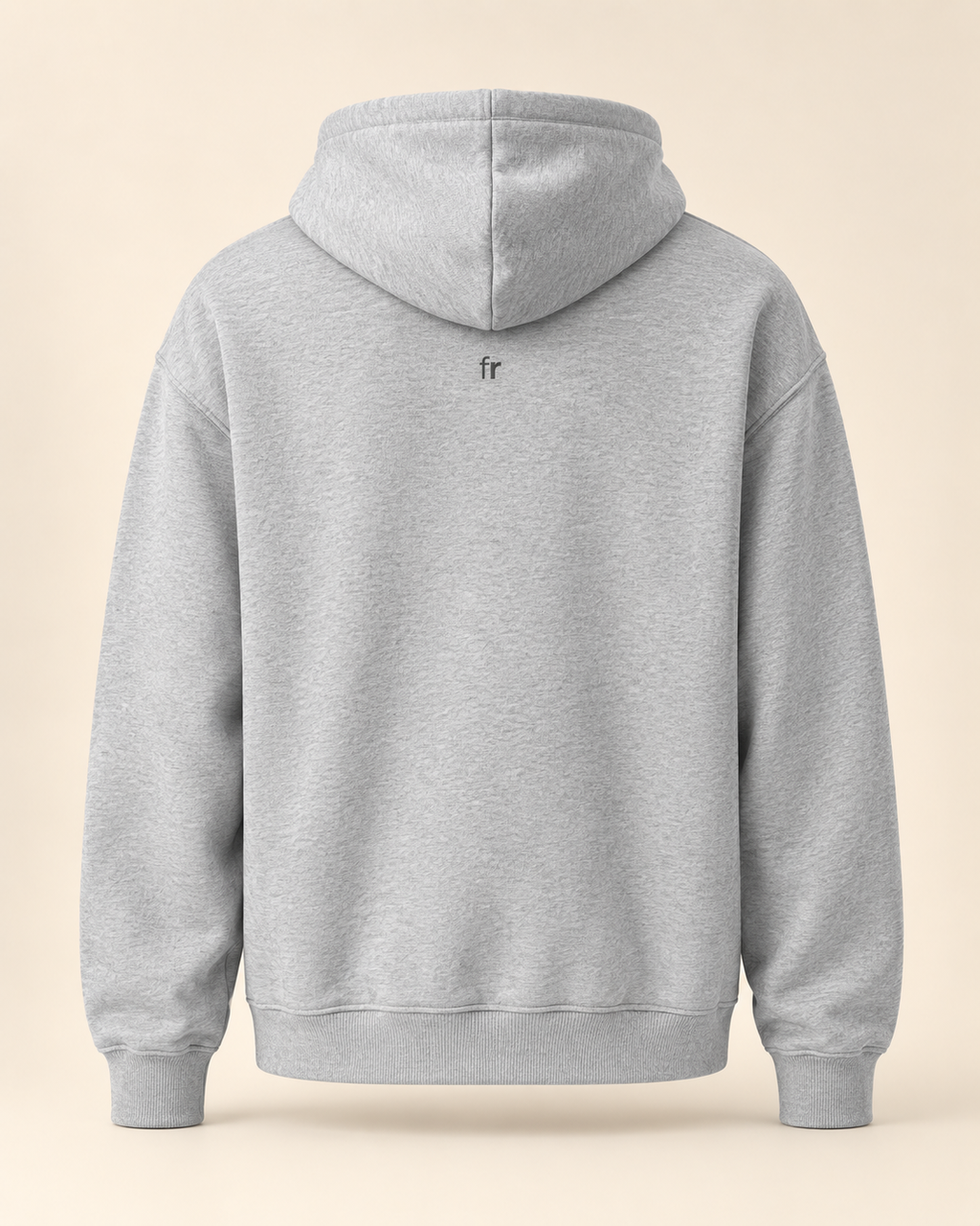 Hoodie cuchaule — Fribourg — athletic-heather — vue dos sans mannequin