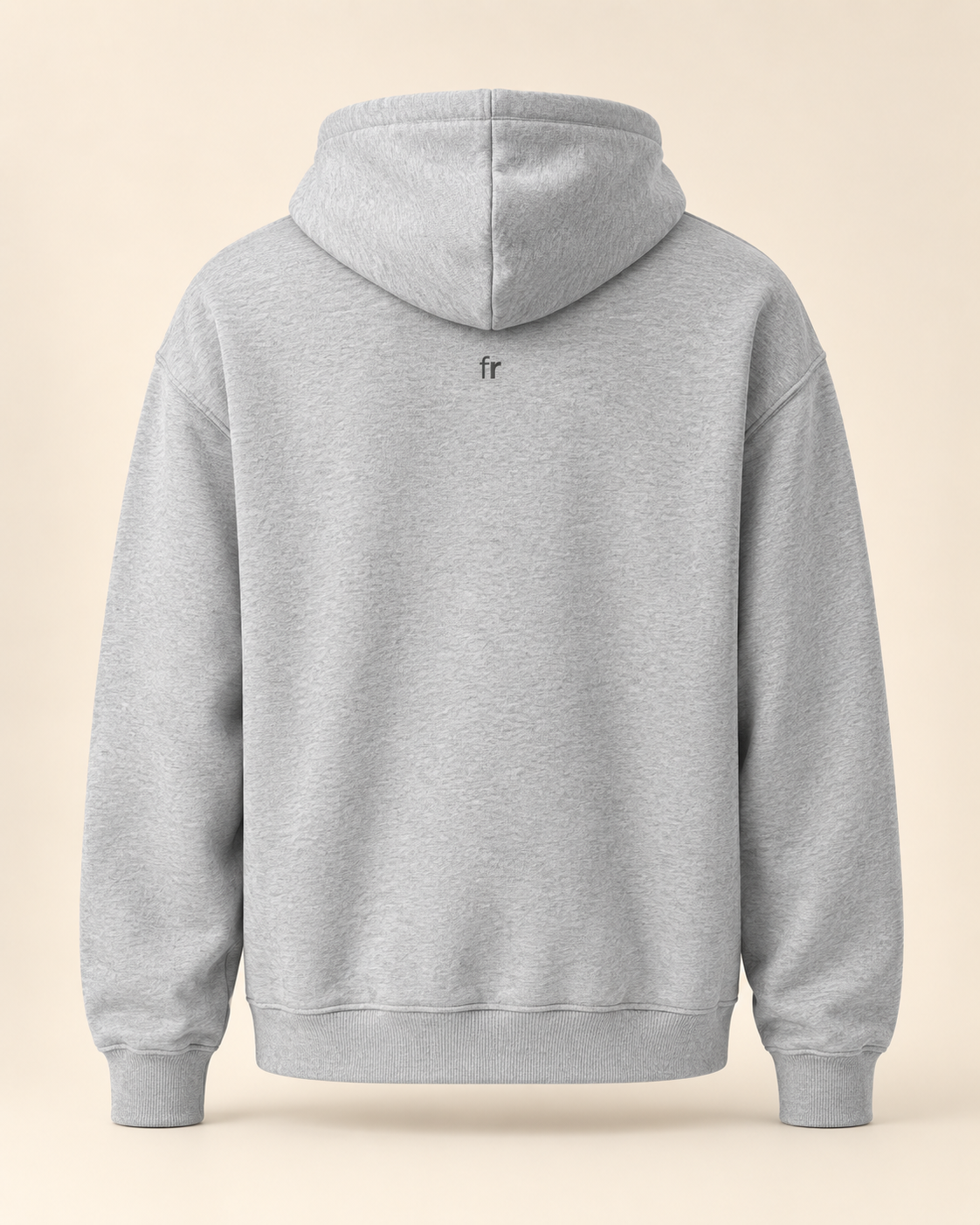 Hoodie cuchaule — Fribourg — athletic-heather — vue dos sans mannequin