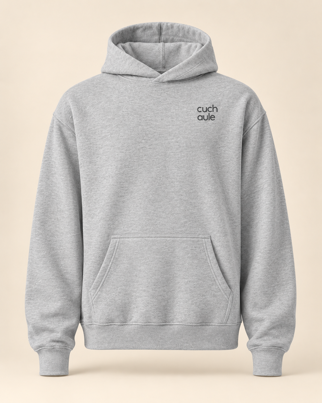 Hoodie cuchaule — Fribourg — athletic-heather — vue face sans mannequin