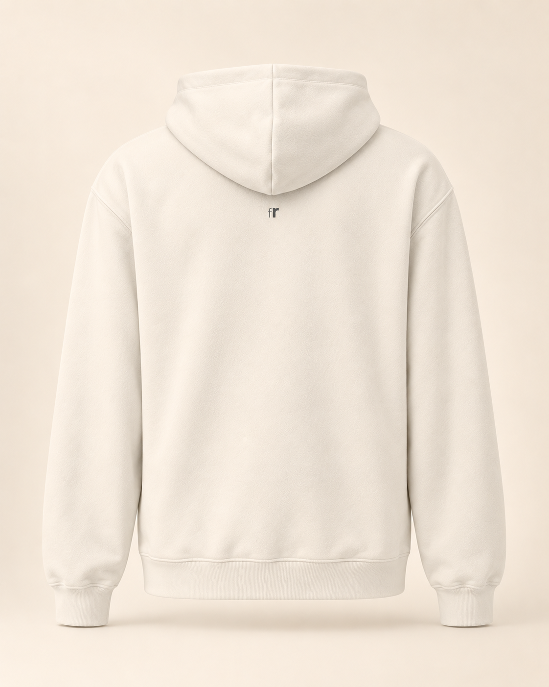 Hoodie cuchaule — Fribourg — bone — vue dos sans mannequin