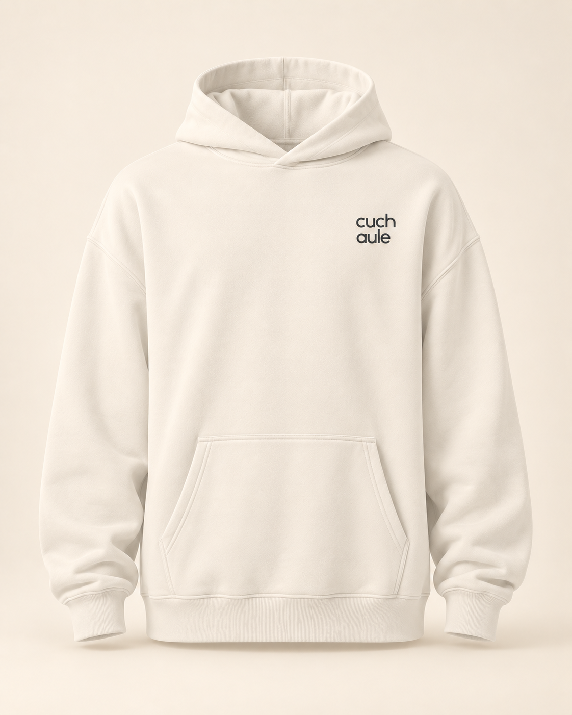 Hoodie cuchaule — Fribourg — bone — vue face sans mannequin
