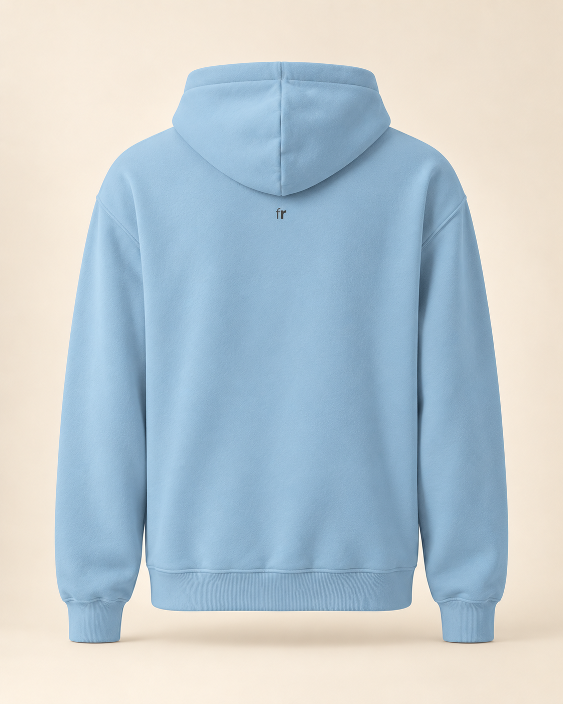 Hoodie cuchaule — Fribourg — carolina-blue — vue dos sans mannequin