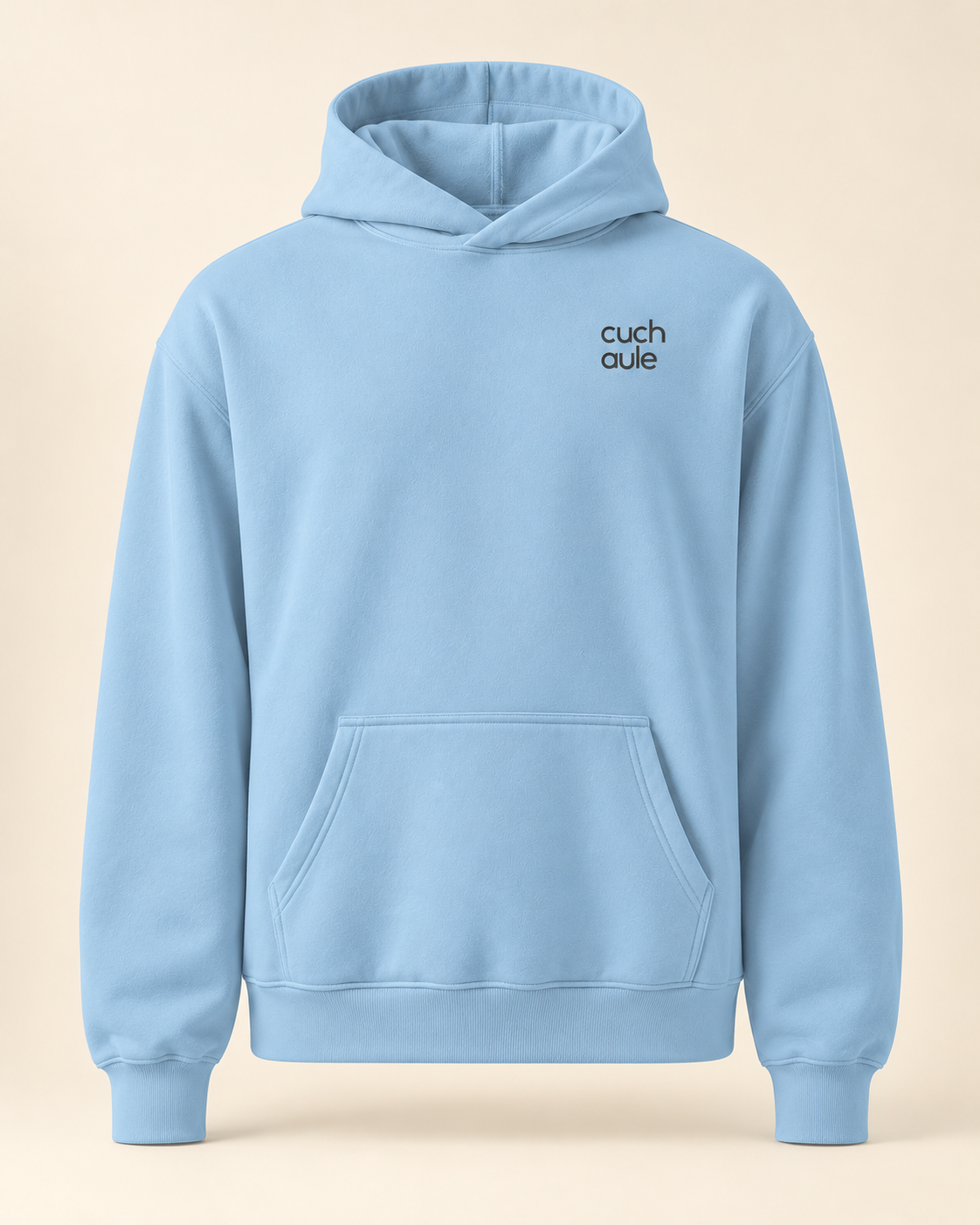 Hoodie cuchaule — Fribourg — carolina-blue — vue face sans mannequin