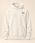Hoodie longeole — Genève — bone, vue face, vêtement seul — mockup réaliste