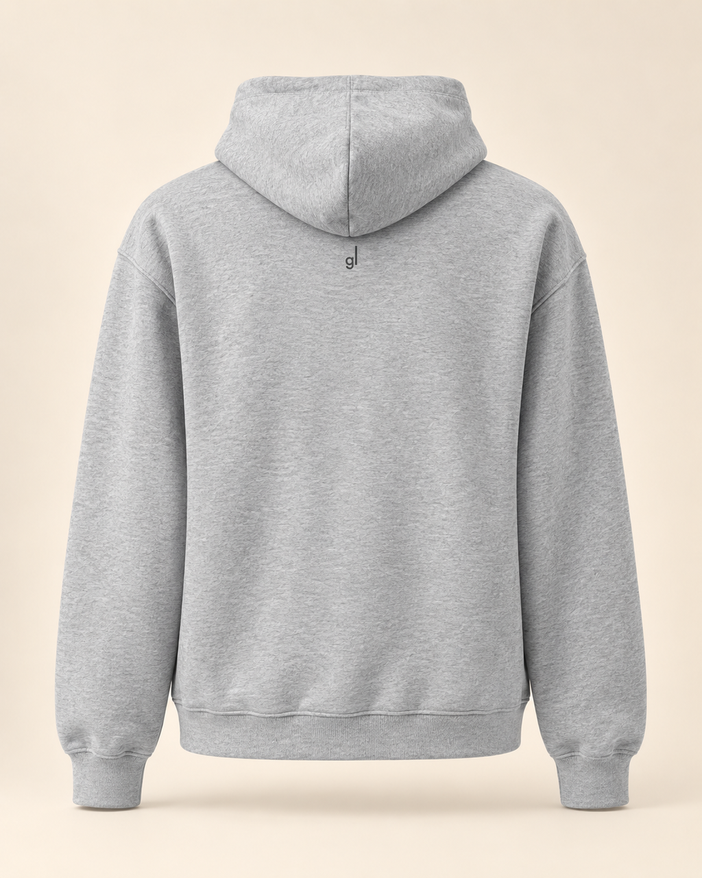 Hoodie ziger — Glaris — athletic-heather — vue dos sans mannequin