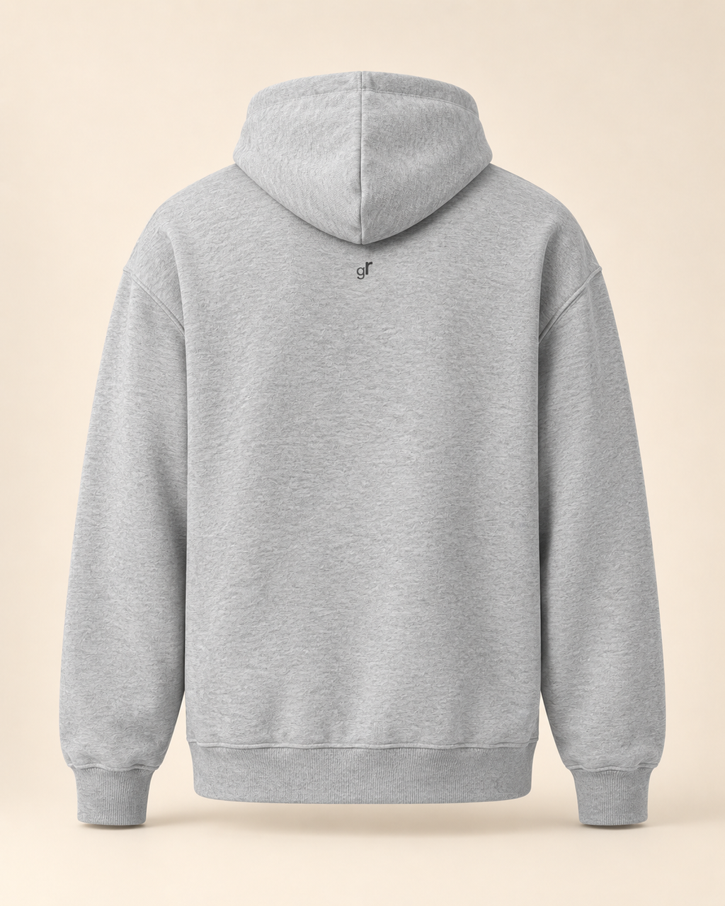 Hoodie capuns — Grisons — athletic-heather — vue dos sans mannequin