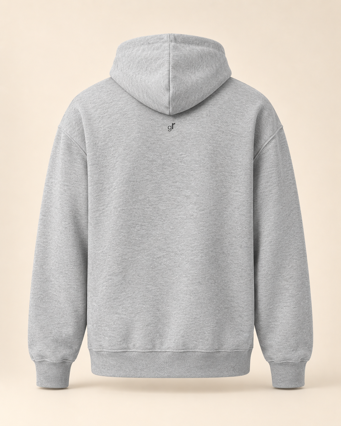 Hoodie capuns — Grisons — athletic-heather — vue dos sans mannequin