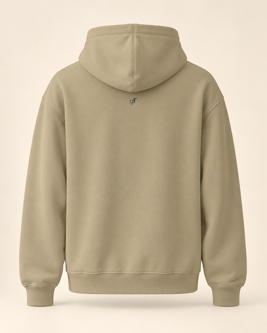 Hoodie capuns — Grisons — sand — vue dos sans mannequin