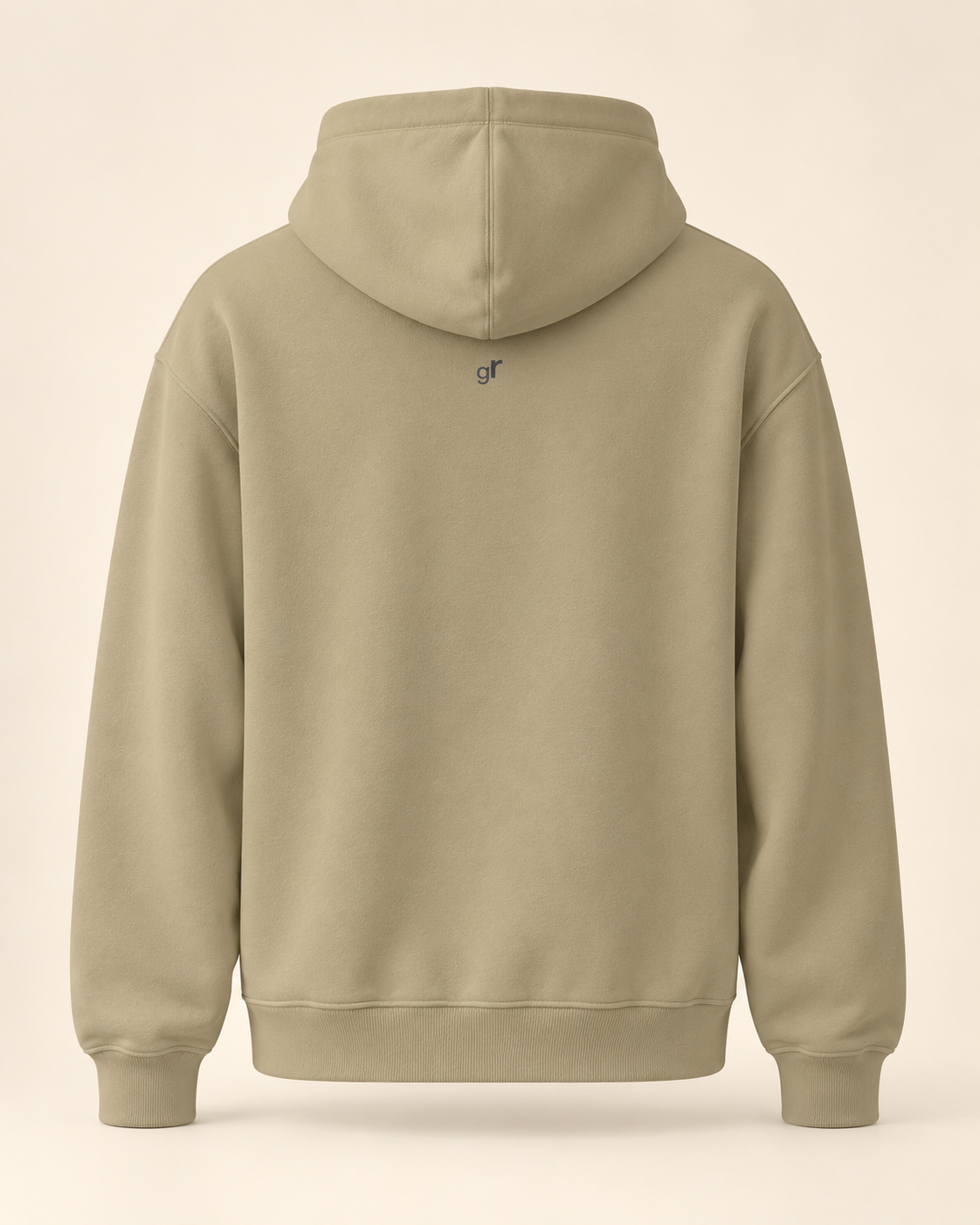 Hoodie capuns — Grisons — sand — vue dos sans mannequin