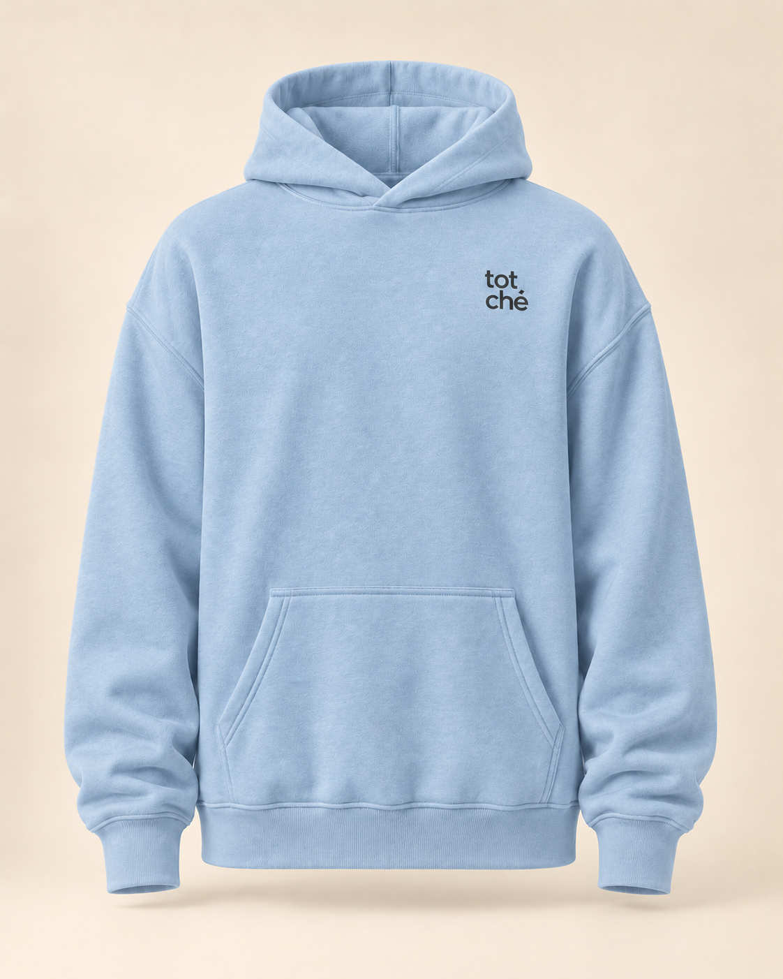 Hoodie totché — Jura — carolina-blue — face