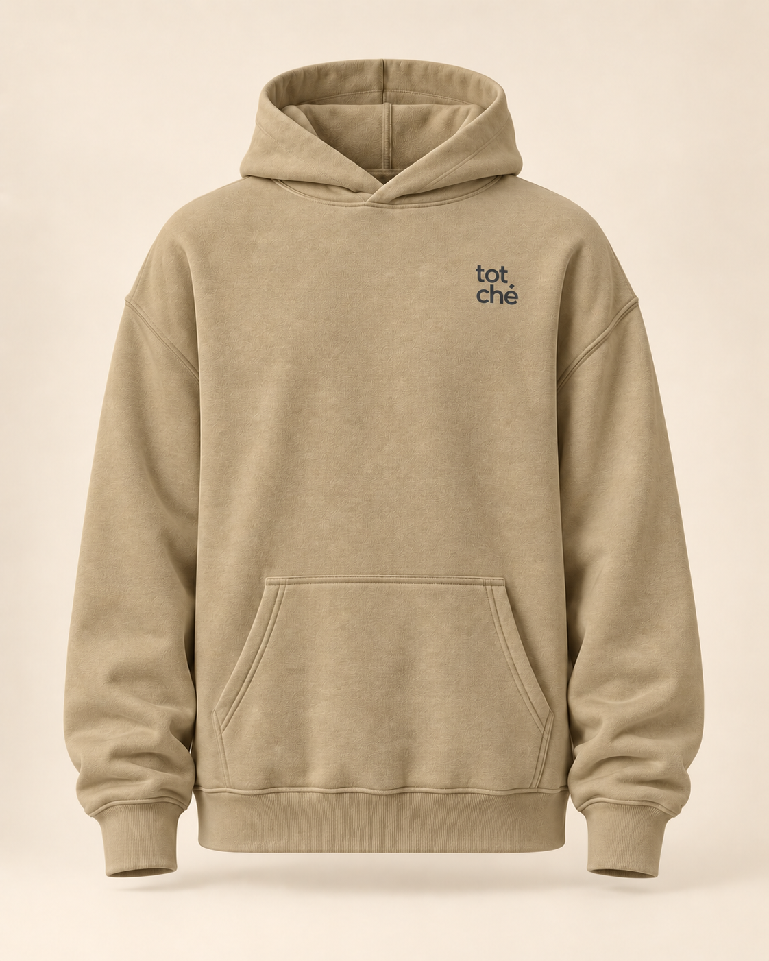 Hoodie totché — Jura — sand — face
