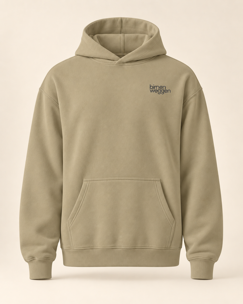 Hoodie birnenweggen — Lucerne — sand — vue face sans mannequin