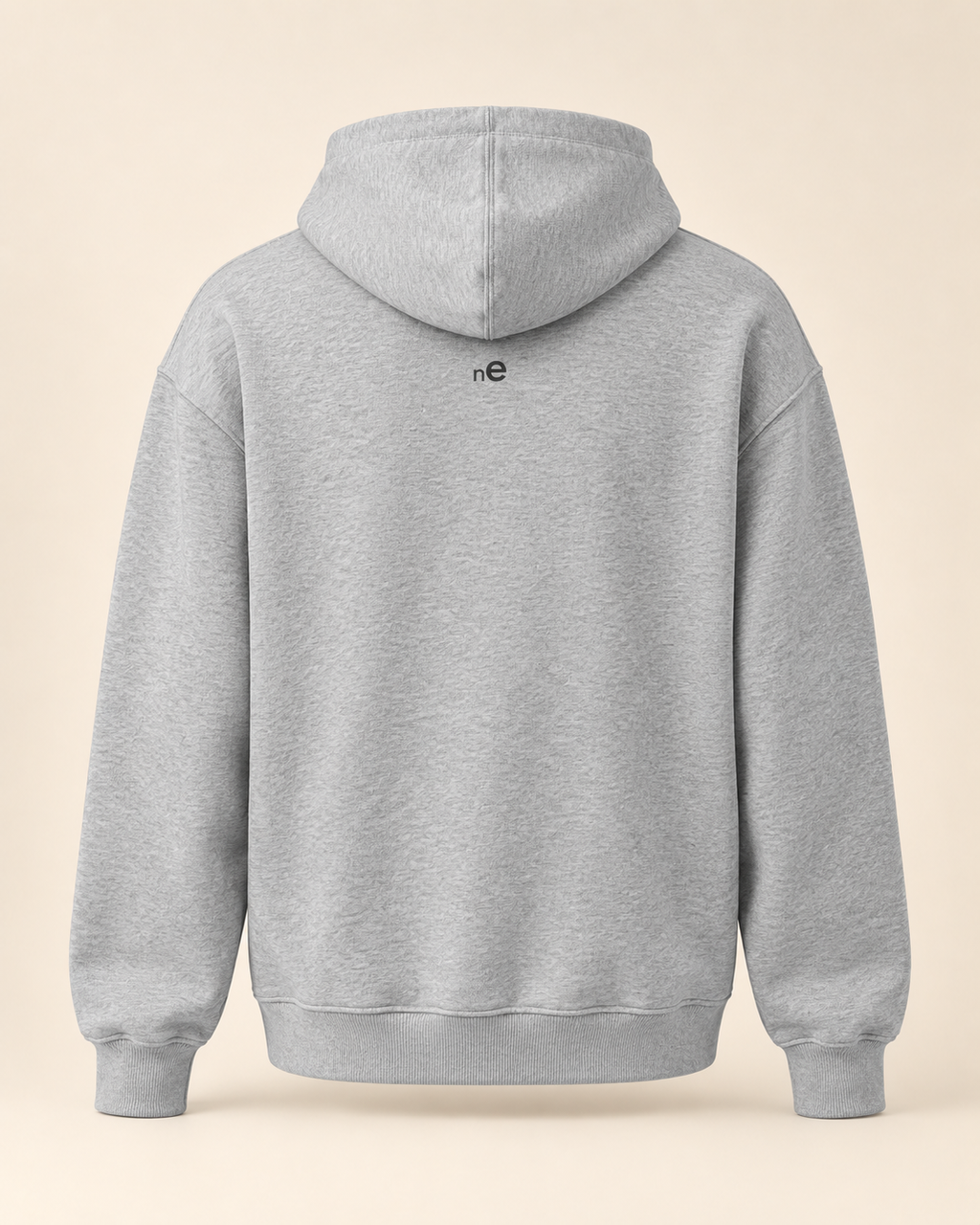 Hoodie taillaule — Neuchâtel — athletic-heather — vue dos sans mannequin
