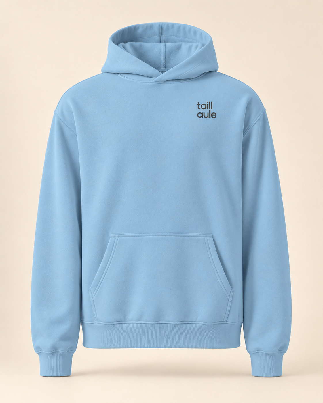 Hoodie taillaule — Neuchâtel — carolina-blue — vue face sans mannequin