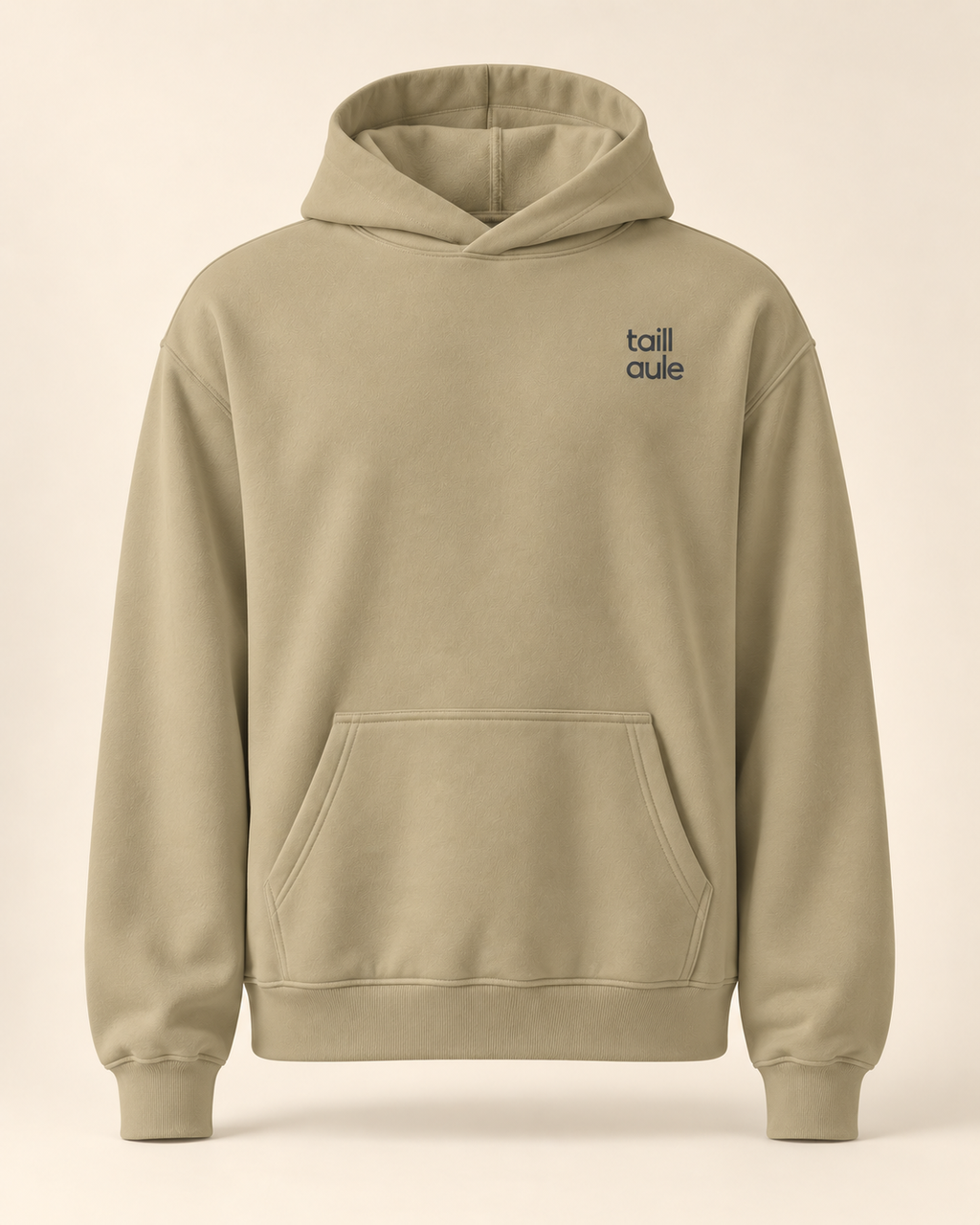 Hoodie taillaule — Neuchâtel — sand — vue face sans mannequin