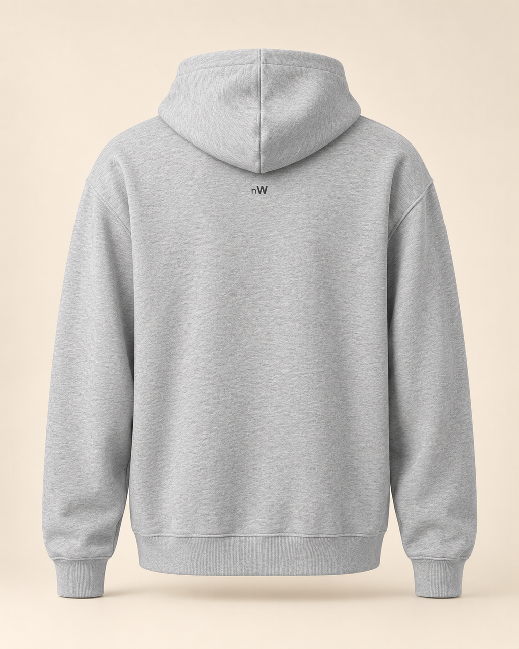 Hoodie lebkuchen — Nidwald — athletic-heather — vue dos sans mannequin